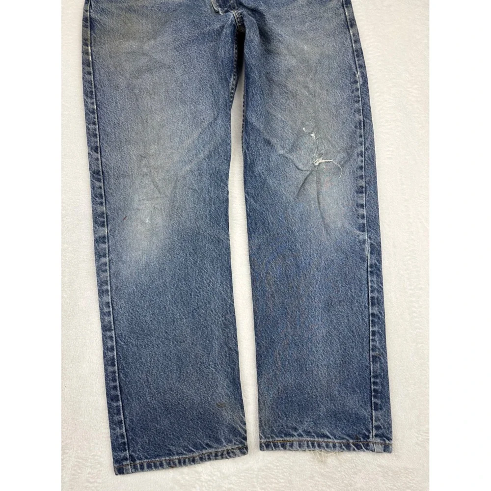 Levi's 505 Men's 36x30 Vintage **Tag Verified w/pics** jeans Distress Blue Denim